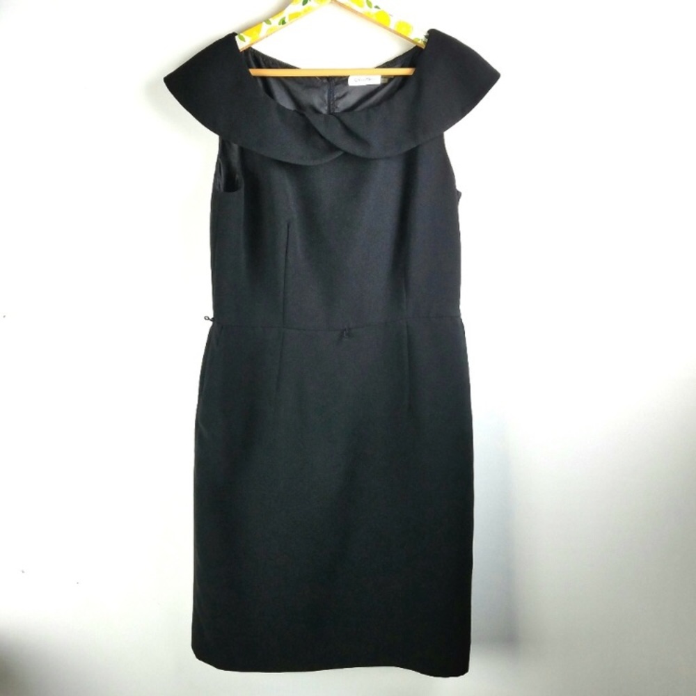 Calvin Klein black sheath dress sz8